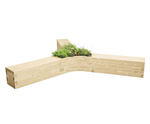 Glen Affric Planter Bench - Scots pine triple bench system