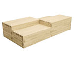Tomintoul multi-level Scots pine timber seating
