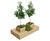 Drumbeg large Scots pine timber tree planter and outdoor seating 0
