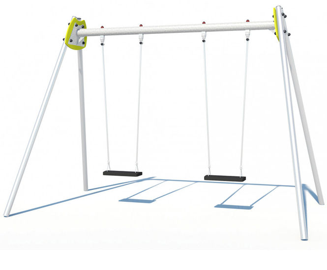 Swings - Double metal swing set - J472
