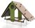 Climbing Hut - outdoor HPL playhouse with climbing wall for children 1