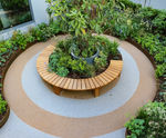 Sheldon all-timber curved bench - SBN339