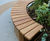 Sheldon all-timber curved bench - SBN339 8