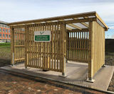 Sheldon timber smoking shelter - SSS304 - on this page