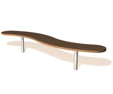 Winding Path J13 - wooden balance beam for playgrounds, ages 2 and up