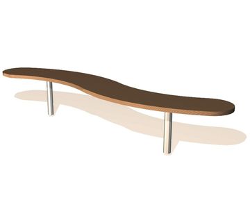 Winding Path J13 - wooden balance beam for playgrounds, ages 2 and up