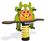 Marguerite The Cow Springer J844 - green HPL spring rocker for 2 children 0