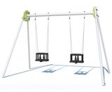 Swing Set With 2 Cradle Seats J474 - steel playground swing for toddlers - on this page