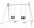 Swing Set With 2 Cradle Seats J474 - steel playground swing for toddlers 0