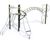 Ixo J2523-M - metal multiplay climbing and balancing playground equipment 0
