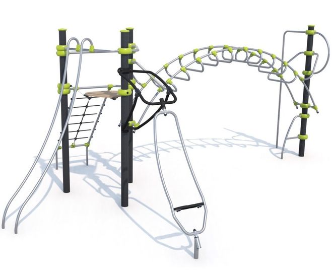 Ixo J2523-M - metal multiplay climbing and balancing playground equipment