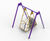 Wheelchair swing with safety barrier and gate (7000181) 4