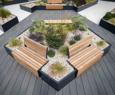 AKRI® 300 - steel retaining planter walling