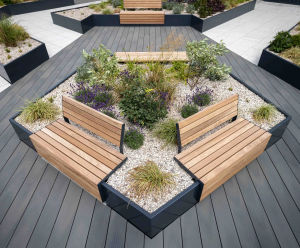 AKRI® 300 - steel retaining planter walling
