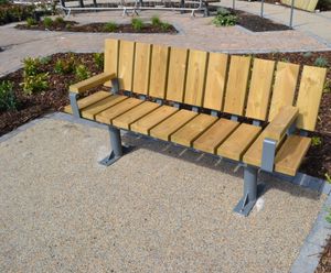 Spalding timber and metal seating