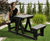 Recycled plastic two-person picnic table 5