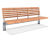 Fuchsia Bench with backrest  3