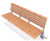 Fuchsia Bench with backrest  4