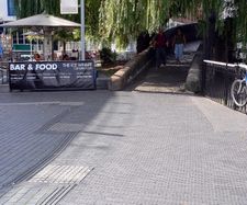Canalside & Hawley Wharf renovated with Ketley patterned pavers