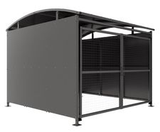 DM1 Shelter, Galvanised with Mesh Doors