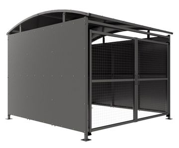 DM1 Shelter, Galvanised with Mesh Doors