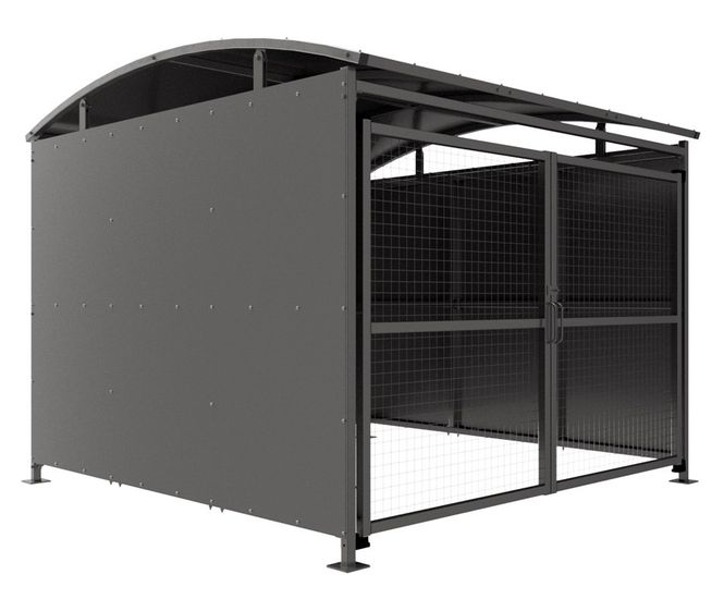 DM1 Shelter, Galvanised with Mesh Doors
