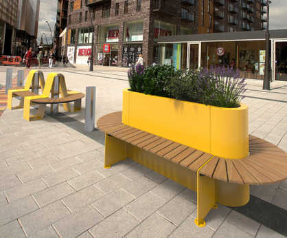 RhinoGuard® Kirkos co-ordinated HVM street furniture collection