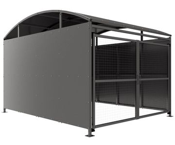 YM1 Galvanised, with Mesh Doors