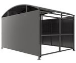 YM1 Galvanised, with Mesh Doors