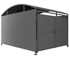 YM2 Galvanised, with Clad Doors