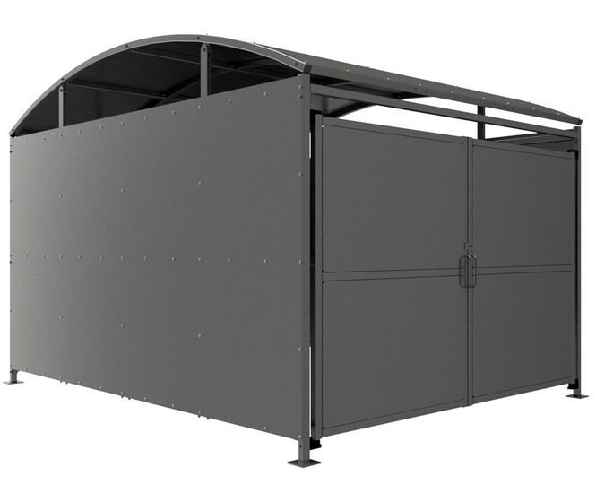 YM2 Galvanised, with Clad Doors