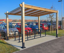 Sheldon Single Bay Cycle Shelter - SCS300