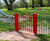 Anti Trap Bow Top manual play area gate 1