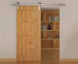 Stainless steel sliding barn door hardware kit - on this page