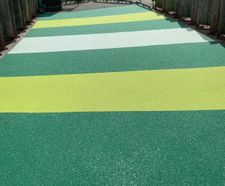 Coloured Surfacing for Road or Car Park Demarcation