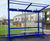 Flight - modular metal bus stop shelter 6