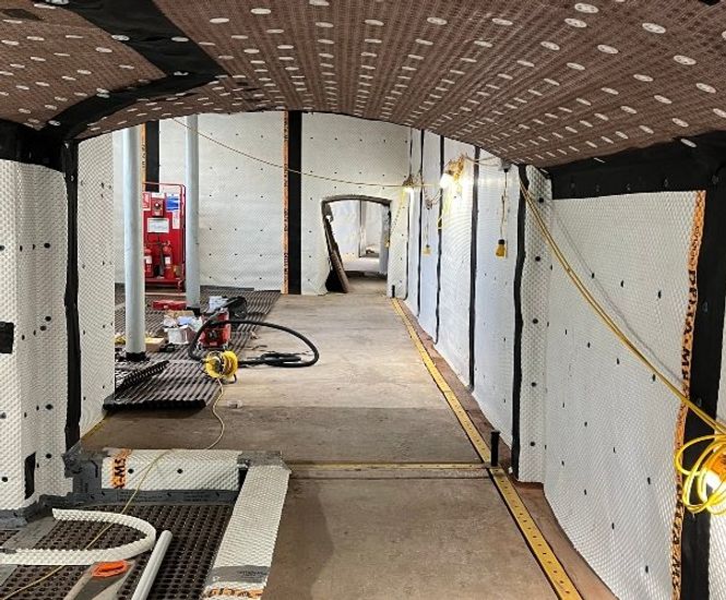 Waterproofing the basement of historic Former Magistrate Court 
