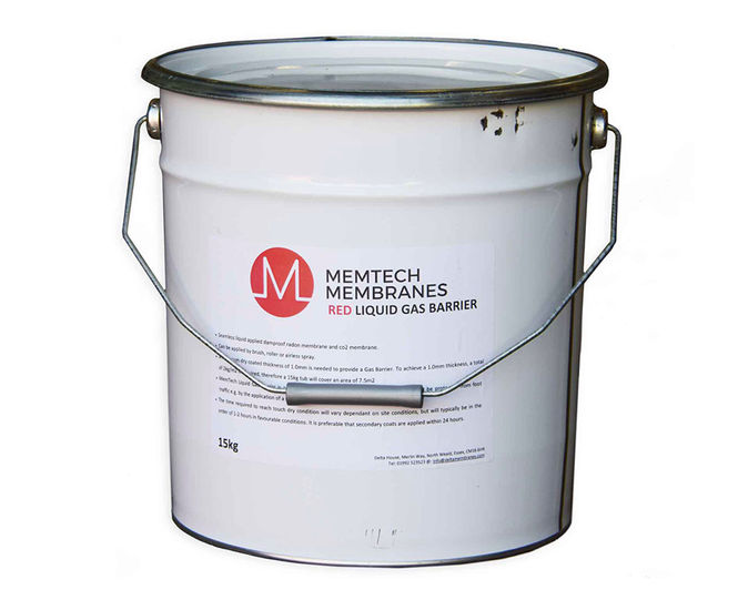 MemTech Pro LGB - liquid-applied membrane gas & water protection