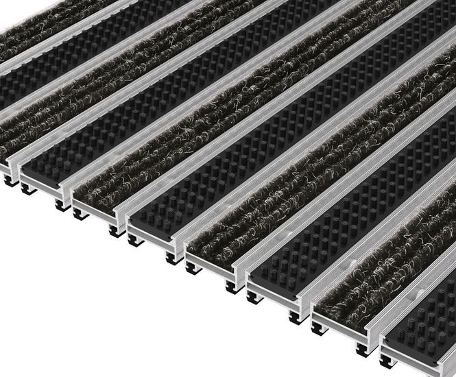 TOP CLEAN TREND 17mm ribbed carpet with cassette brush 
