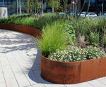 Inspira Form - curved retaining wall planter system