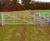 Galvanised steel kissing gate 1