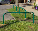 Hoop parking barrier / knee rail - on this page