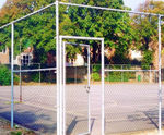 Tubular chain link gates
