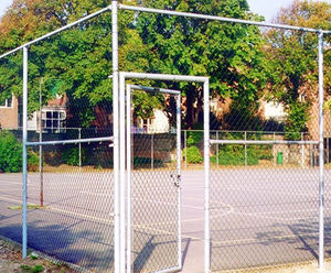 Tubular chain link gates