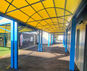 Airone Tipo 150 covered walkway with PVC roof