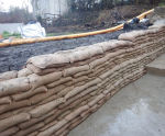 Collapsed bank repair for private dwelling