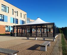 Canopy shelters for outdoor classrooms