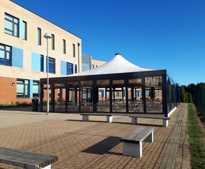 Canopy shelters for outdoor classrooms