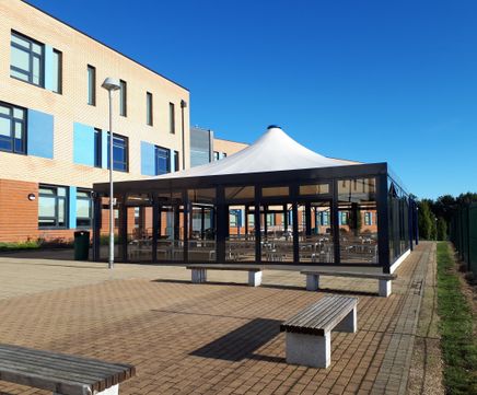 Canopy shelters for outdoor classrooms