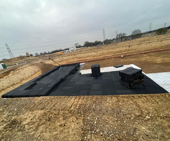 Flood prevention scheme for wind farm